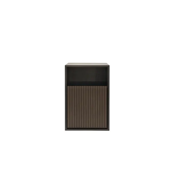 672 Wall-Hung Bedside Table Dark Oak