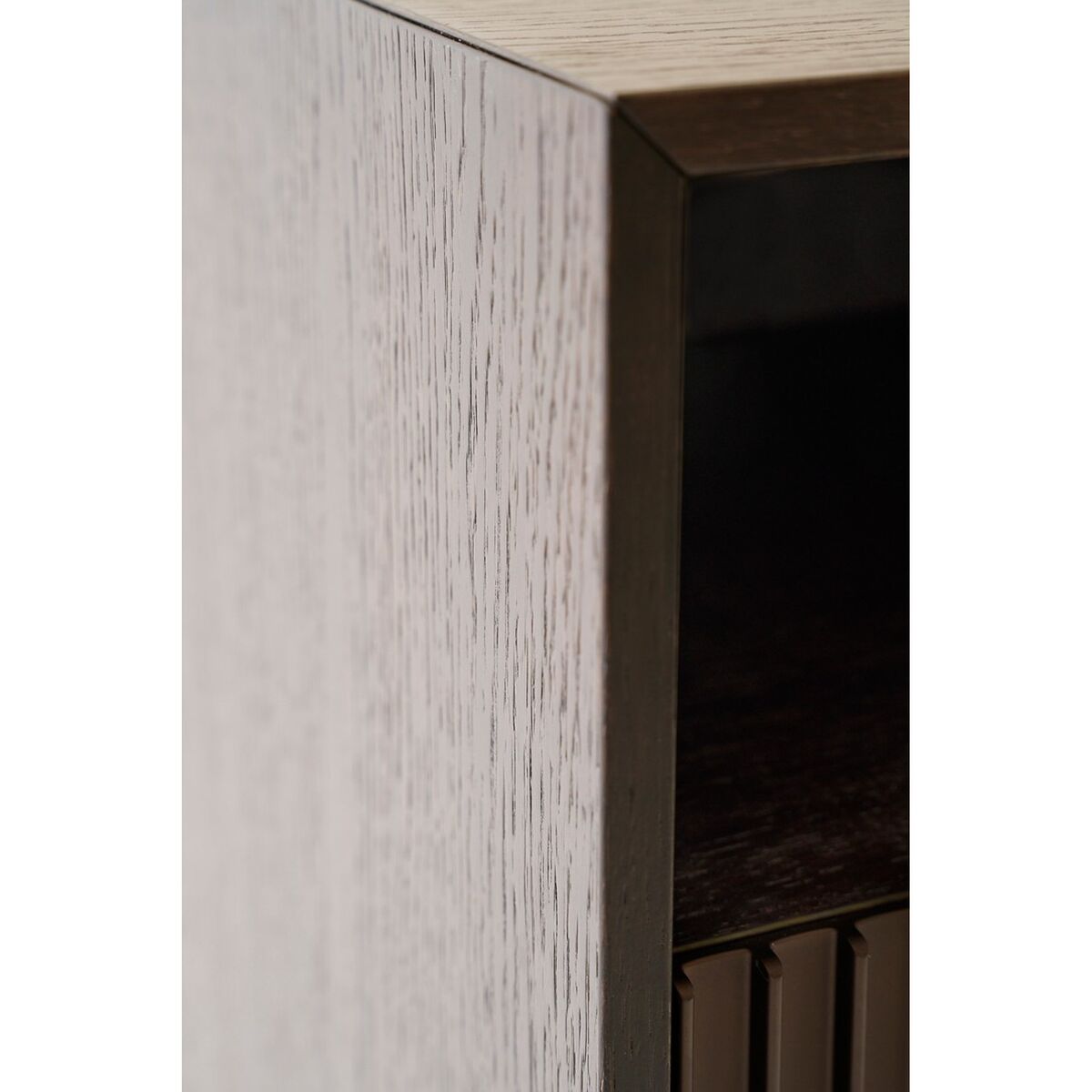 672 Wall-Hung Bedside Table Dark Oak