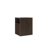 672 Wall-Hung Bedside Table Dark Oak