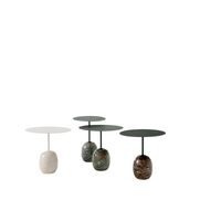 Lato LN8 Tavolino da Caffè in Marmo Verde Scuro/verde Grigio
