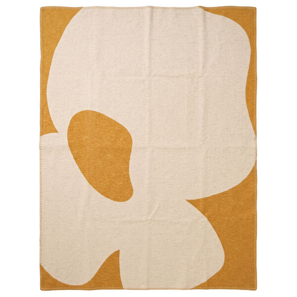 Bloom Decke 130x170 cm Beige/Orange