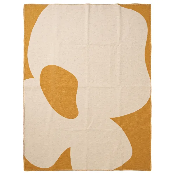 Bloom Decke 130x170 cm Beige/Orange
