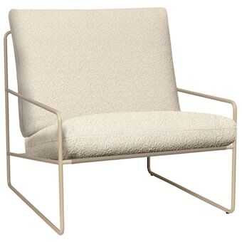 Housse de Coussin Desert pour Assise et Dossier, Bouclée/ Blanc Cassé