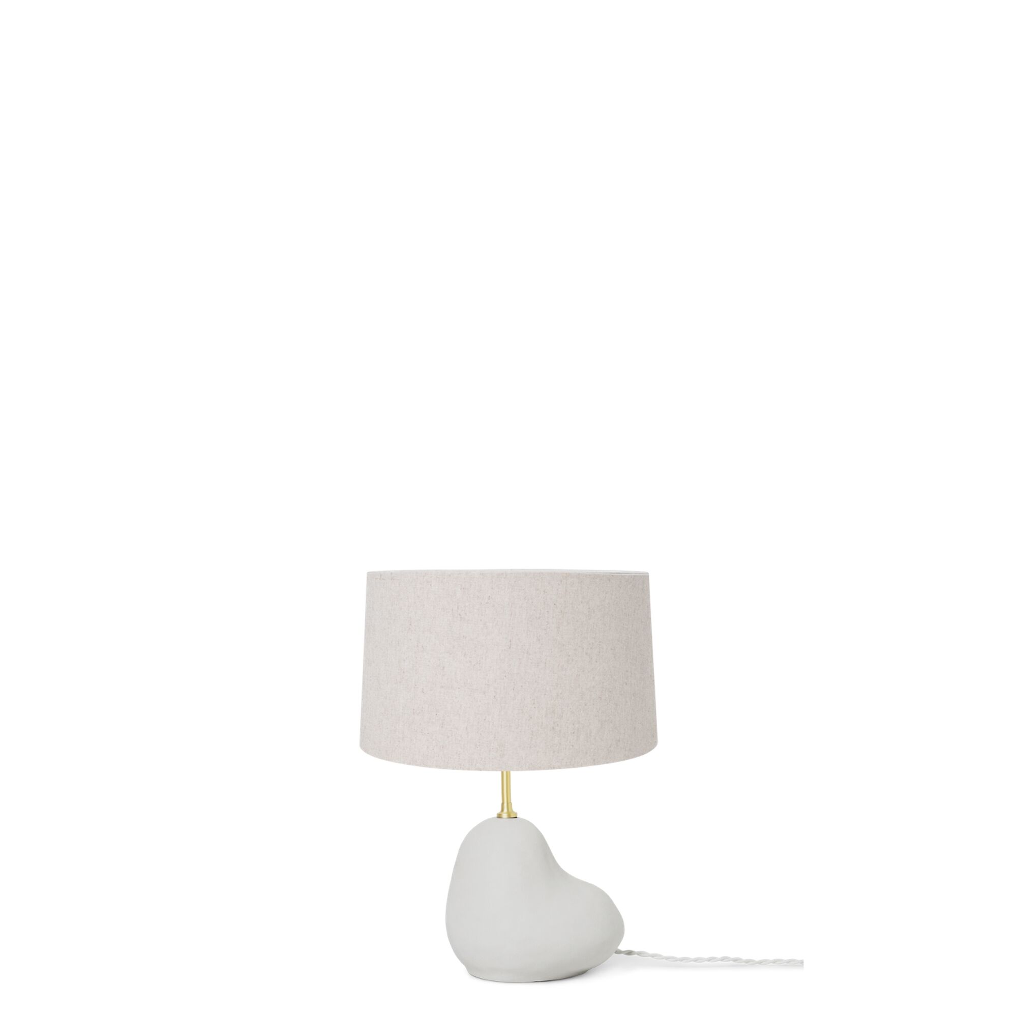 Hebe Bordlampe Liten Hvit M. Hvit Skygge