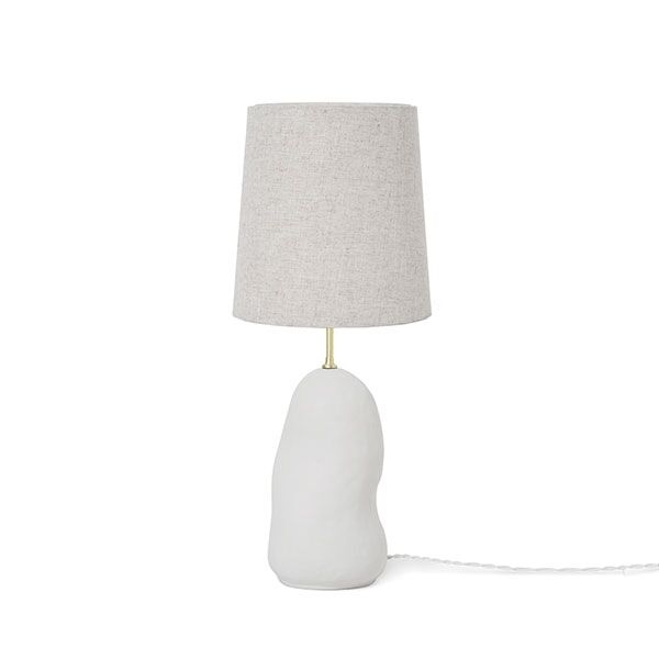 Hebe Bordlampe Medium Hvit M. Hvit Skygge