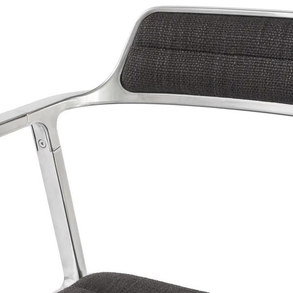 452 Drehstuhl Special Edition mit Bodengleitern, Farbe: Tide/Dunkelbraun
