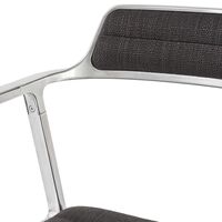 452 Drehstuhl Special Edition mit Bodengleitern, Farbe: Tide/Dunkelbraun