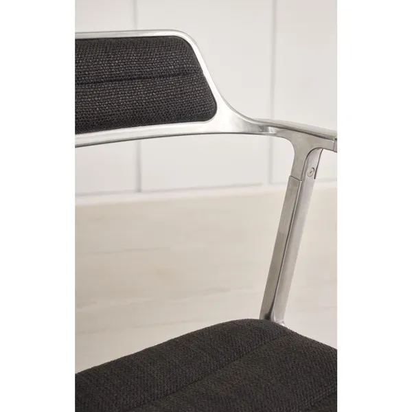 452 Drehstuhl Special Edition mit Bodengleitern, Farbe: Tide/Dunkelbraun