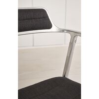 452 Drehstuhl Special Edition mit Bodengleitern, Farbe: Tide/Dunkelbraun