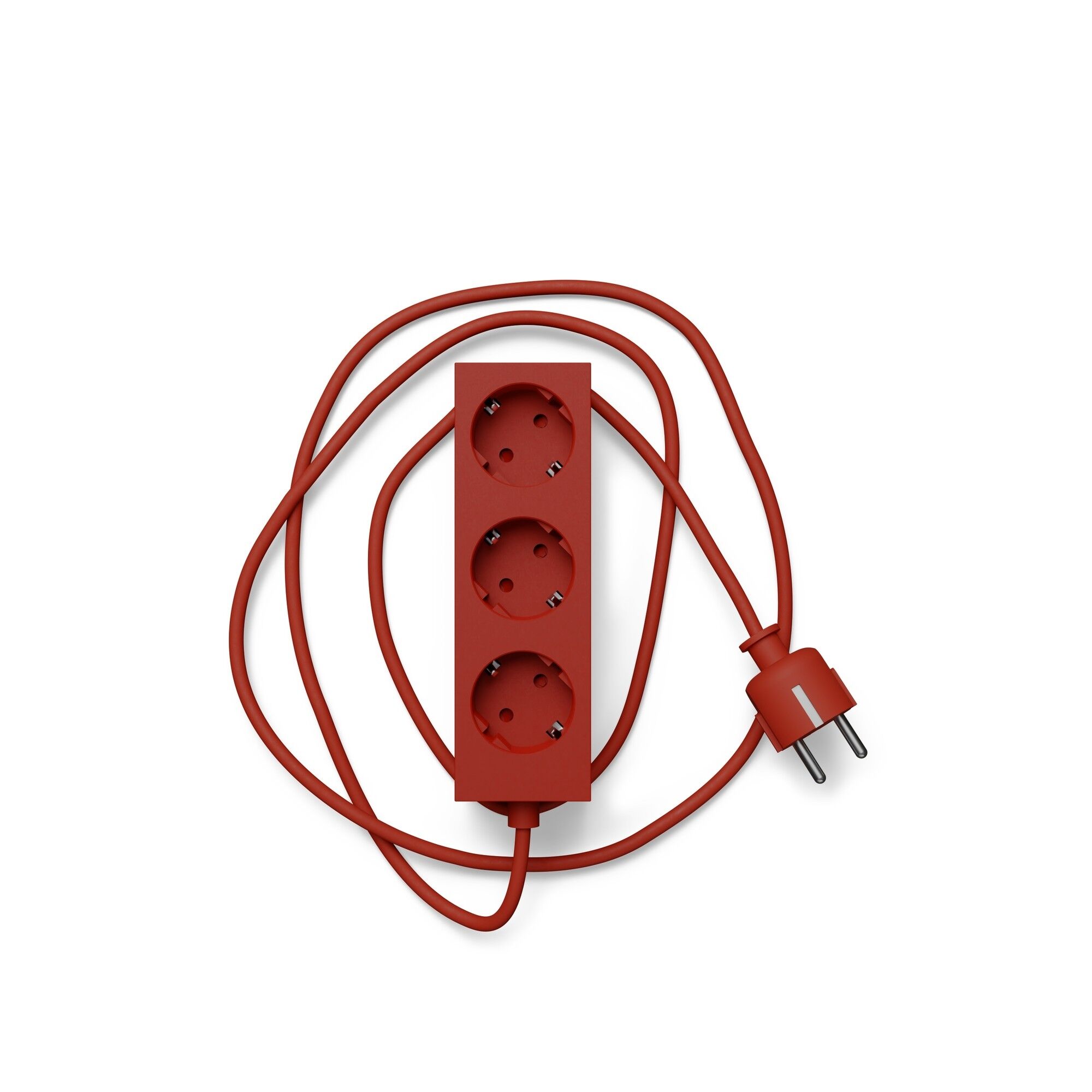 Power Bar Multiprise 200 cm Rouge Brûlant