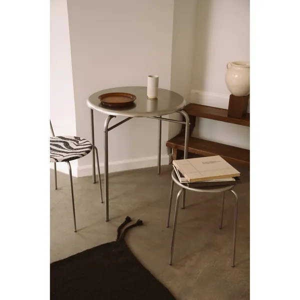 Petit Rond Eettafel Ø65 Roestvrij Staal