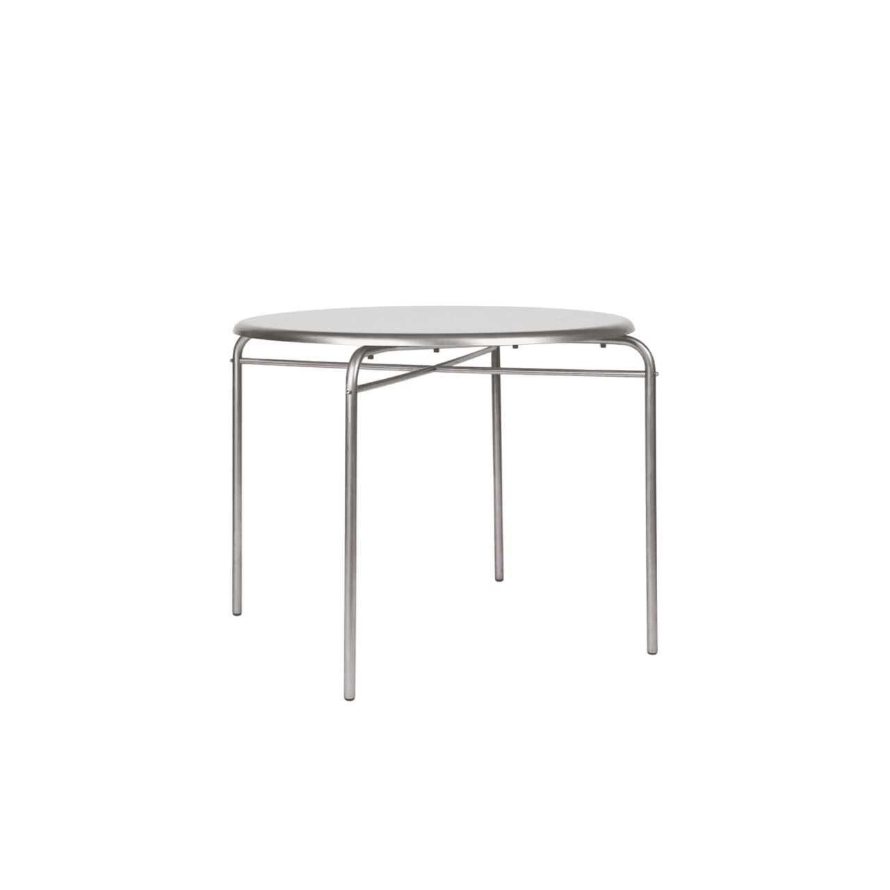 Table de Salle à Manger Petit Rond Ø90 en Acier Inoxydable