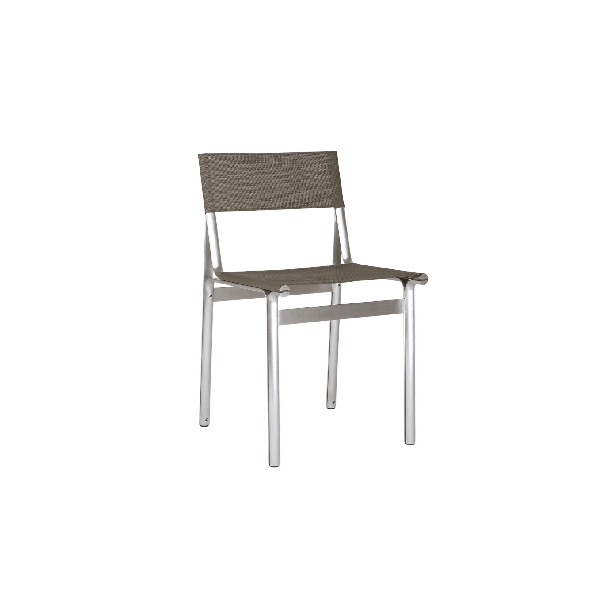 Union Spisestol Aluminum/Taupe Mesh
