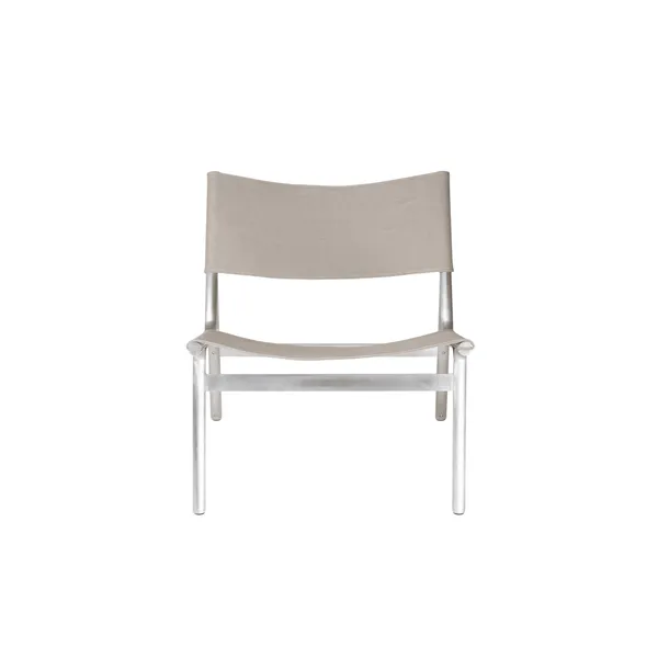 Union Easy Loungestol Aluminum/Sandstone Linen
