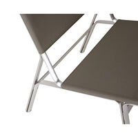 Union Easy Lepotuoli Aluminum/Taupe Mesh