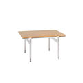 Union Side Table Aluminum/Warm Brown