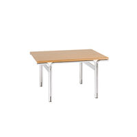 Union Side Table Aluminum/Warm Brown