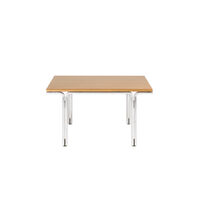 Union Side Table Aluminum/Warm Brown