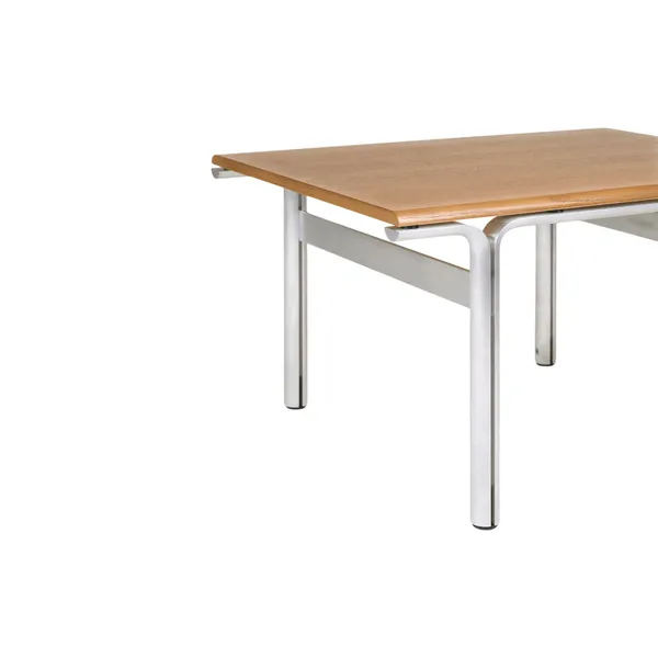Union Side Table Aluminum/Warm Brown