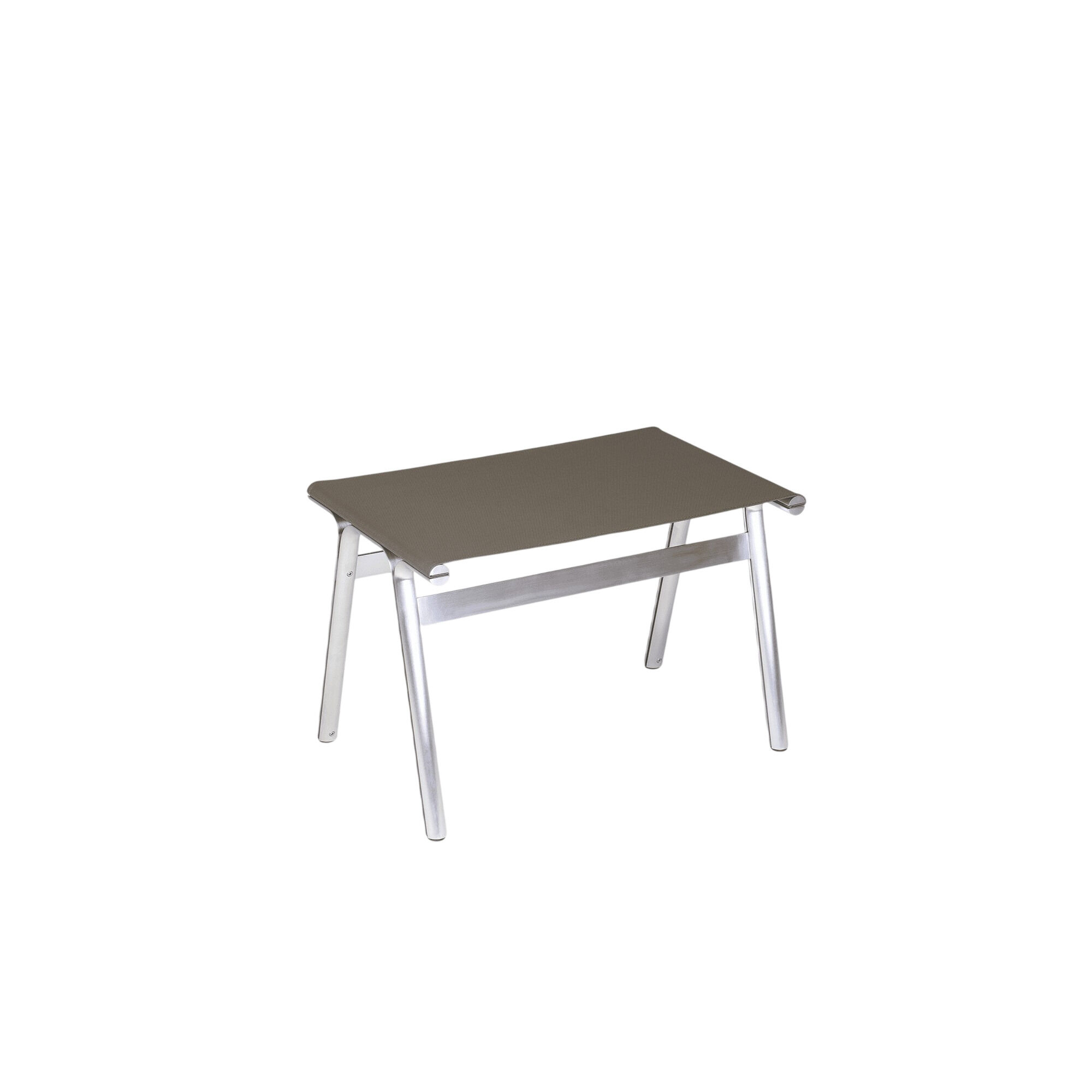 Union Skammel Aluminum/Taupe Mesh
