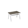 Union Sgabello Aluminum/Taupe Mesh