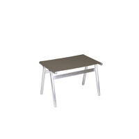 Union Sgabello Aluminum/Taupe Mesh