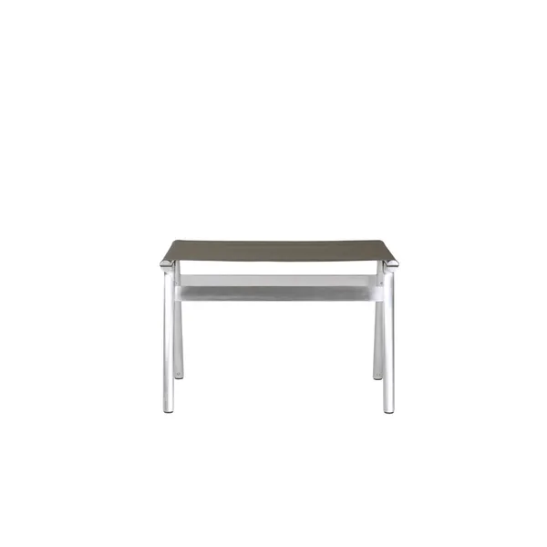 Union Sgabello Aluminum/Taupe Mesh