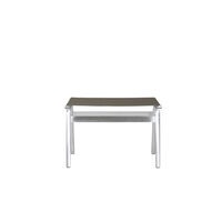 Union Sgabello Aluminum/Taupe Mesh