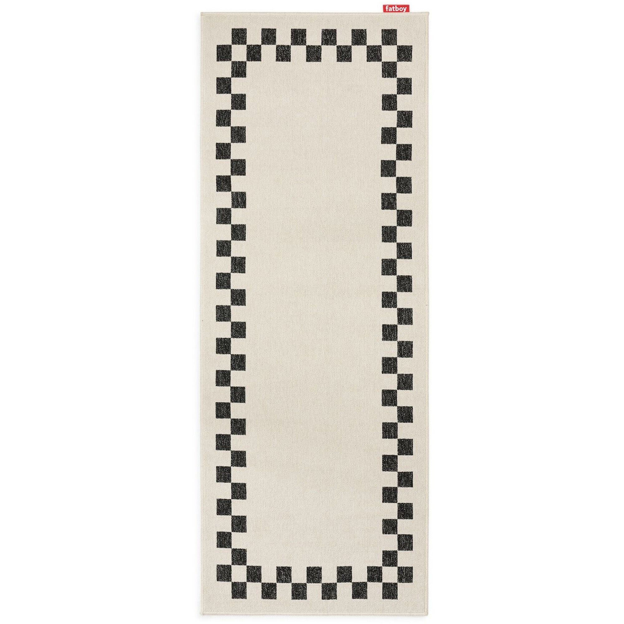 Carpretty Catwalk Check Gulvtppe 80x200 cm Antracit/Creme