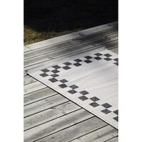 Carpretty Catwalk Check Carpet 80x200 cm Anthracite/ Cream