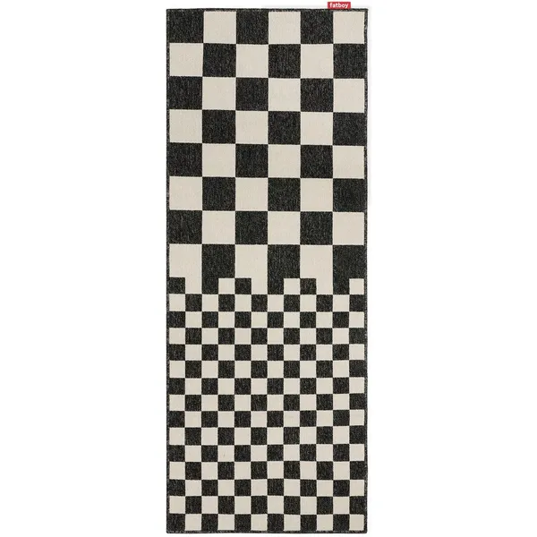 Alfombra Carpretty Catwalk Square Affair 80x200 cm Antracita/ Crema