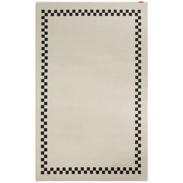Carpretty Grand Check Teppe 200x300 cm Antrasitt/ Krem