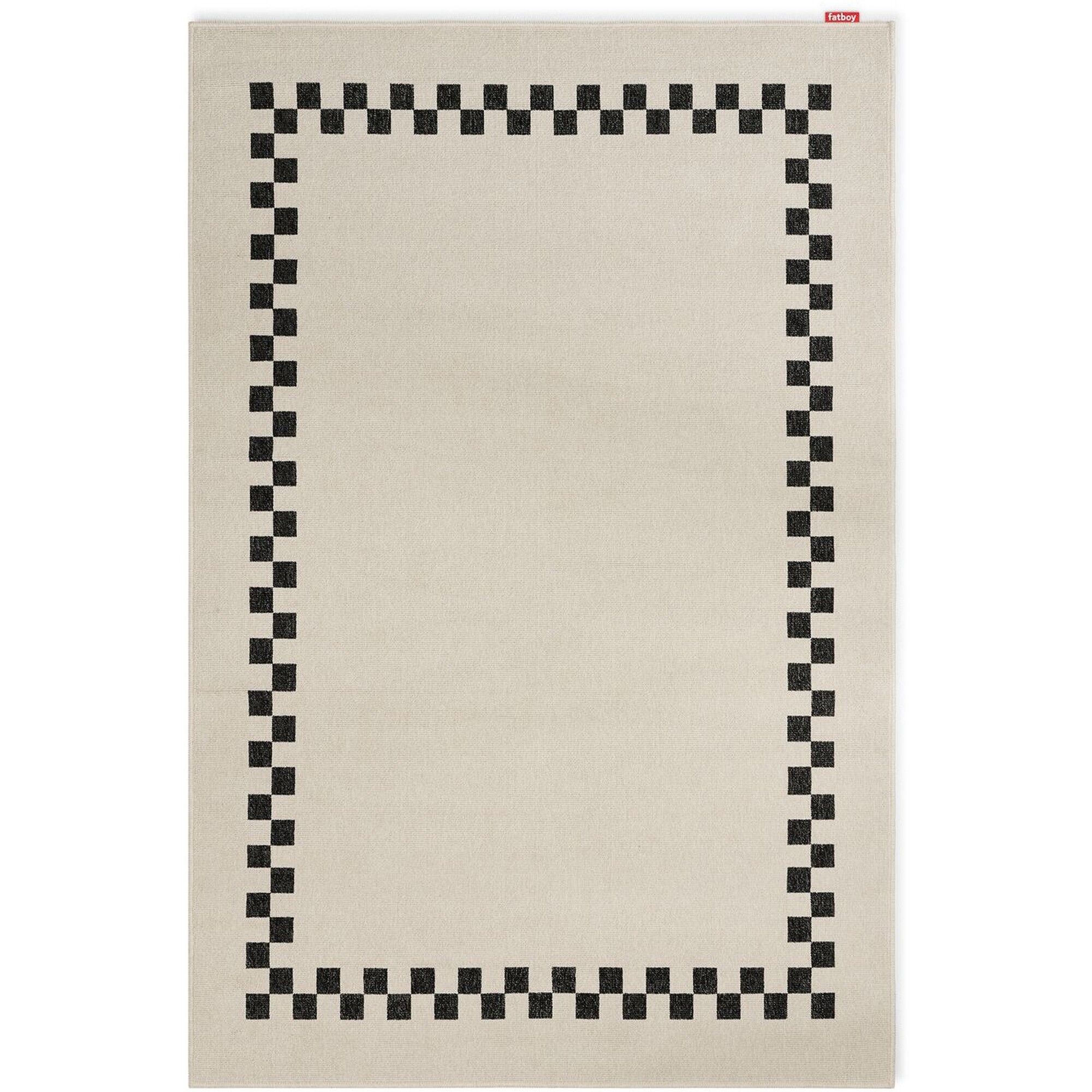 Carpretty Petit Check-teppe 160×230 cm Antrasitt/ Krem