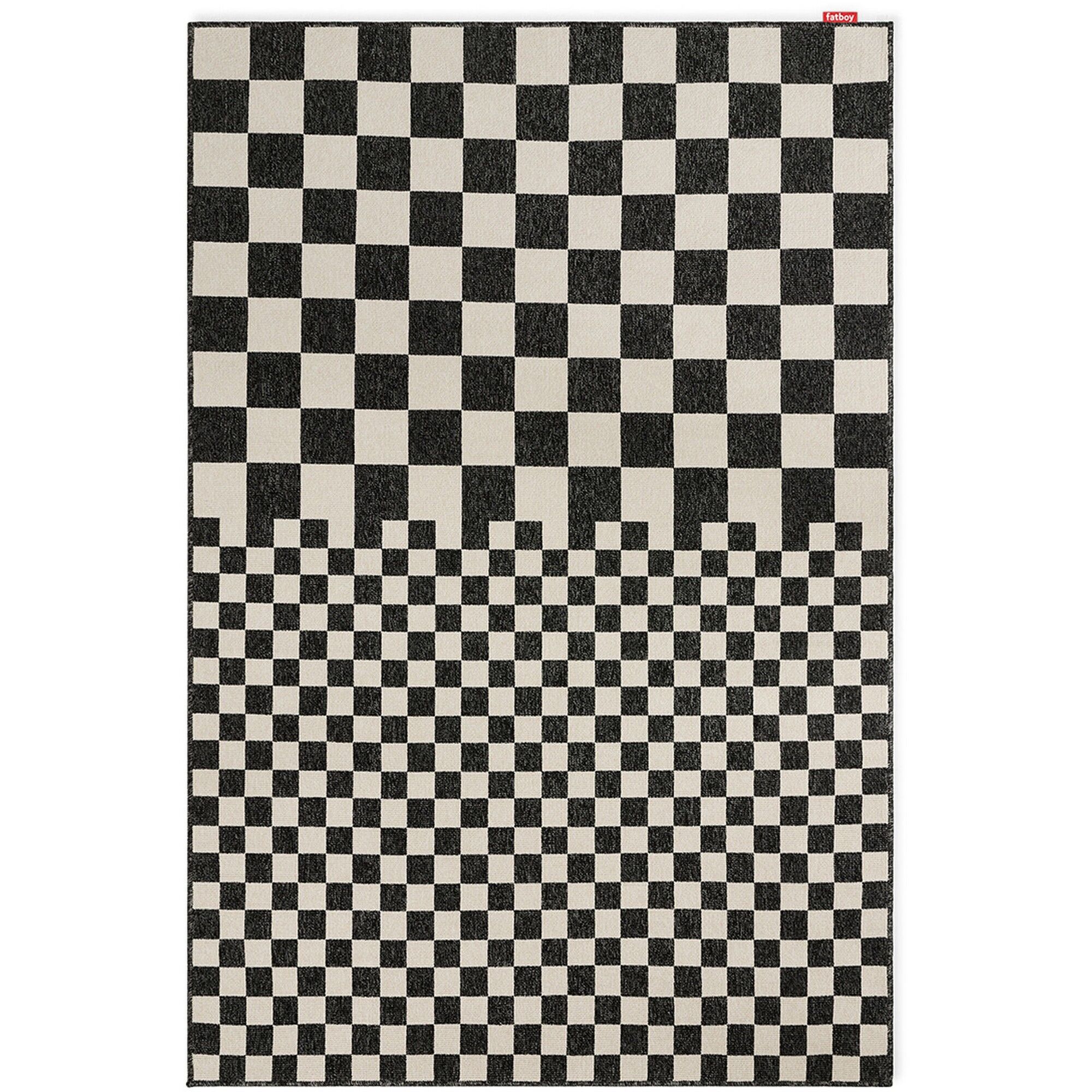 Carpretty Petit Square Affair-teppe 160×230 cm Antrasitt/ Krem