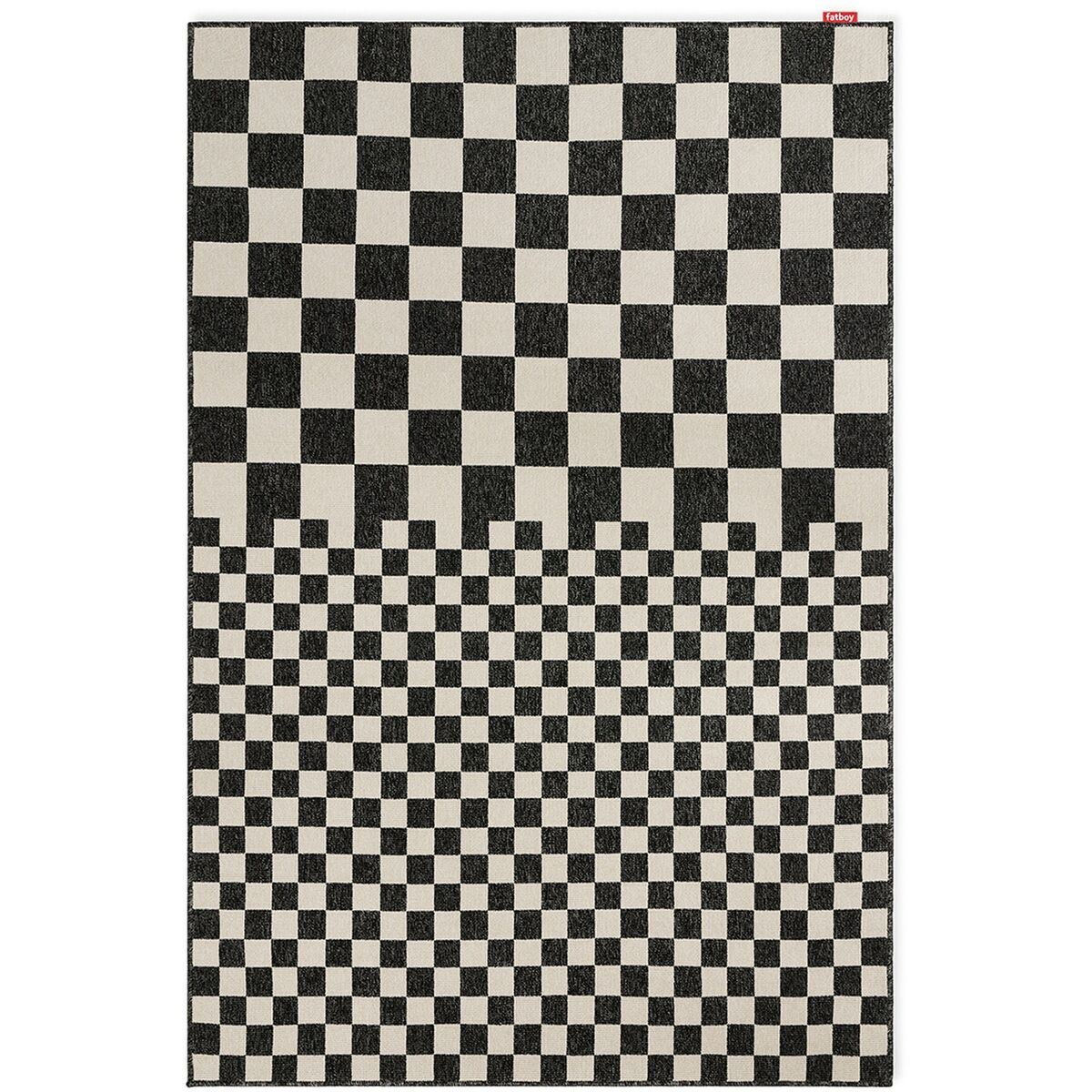 Carpretty Petit Square Affair Teppich 160x230 cm Anthrazit/ Creme