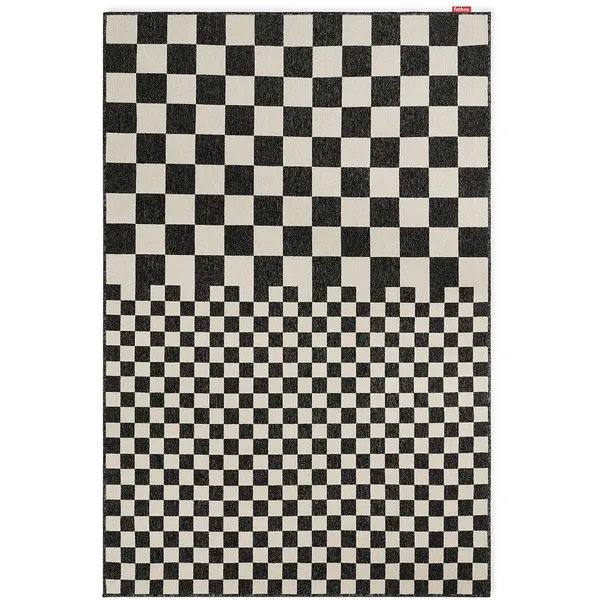 Carpretty Petit Square Affair Rug 160x230 cm Anthracite/ Cream
