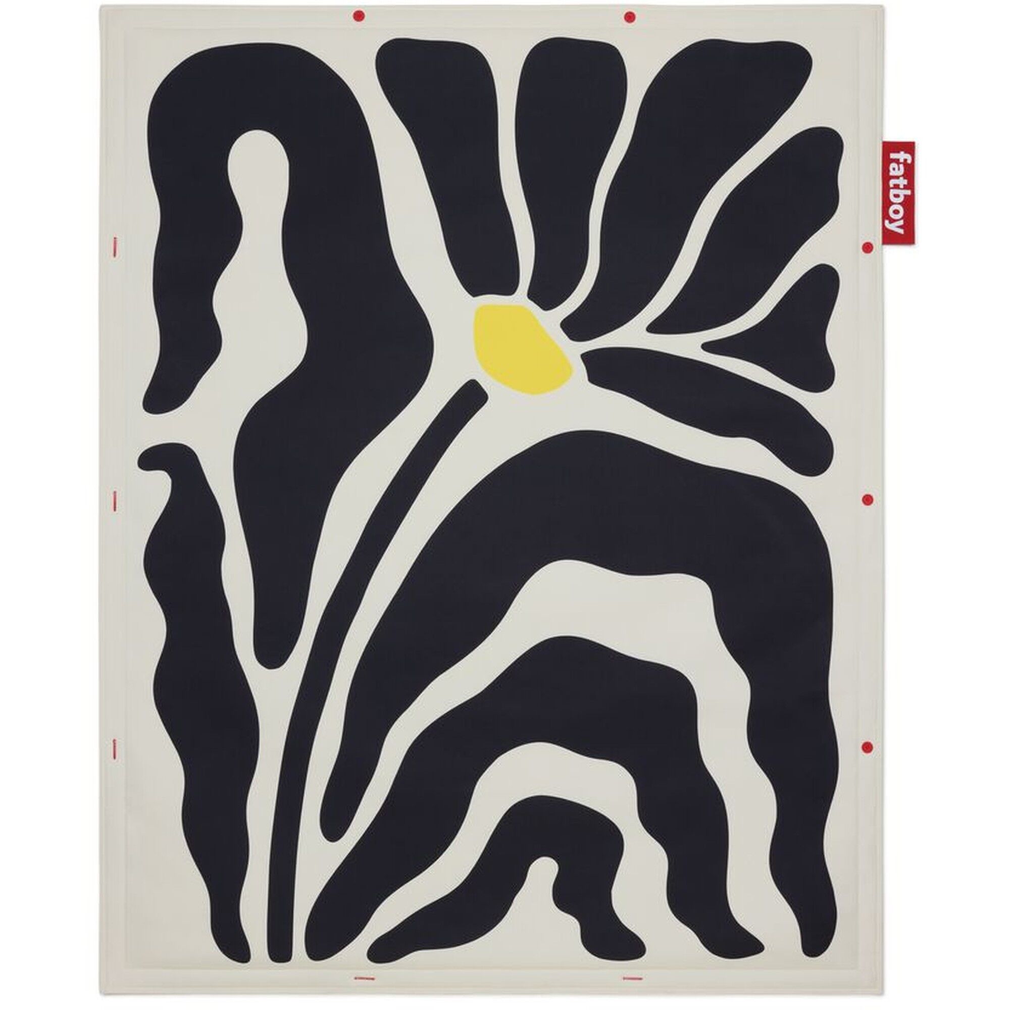 Tapis Flying Carpet 140x180 cm Crème Botanique/Noir