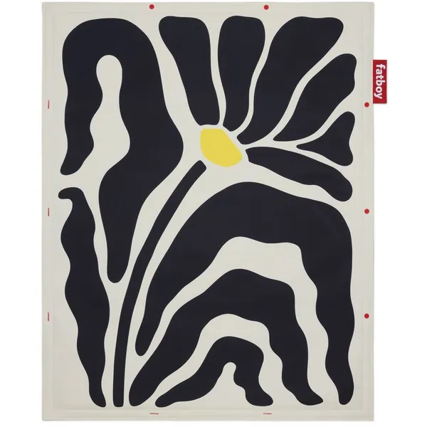 Flying Carpet Teppich 140x180 cm Botanic Creme/ Schwarz