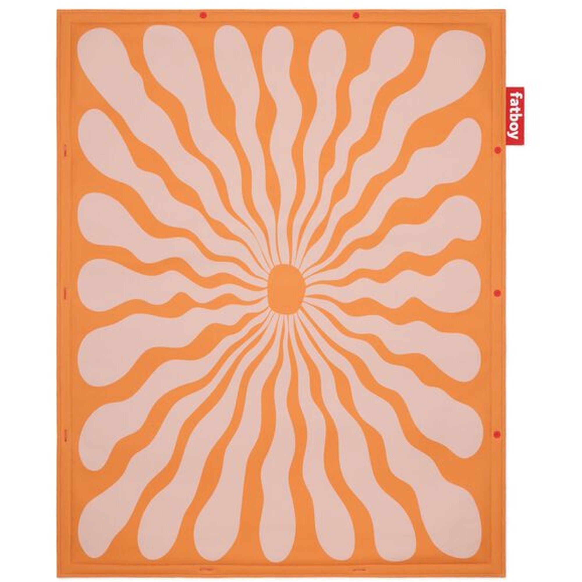 Flying Carpet Gulvtppe 140x180 cm Flower Orange/Pink