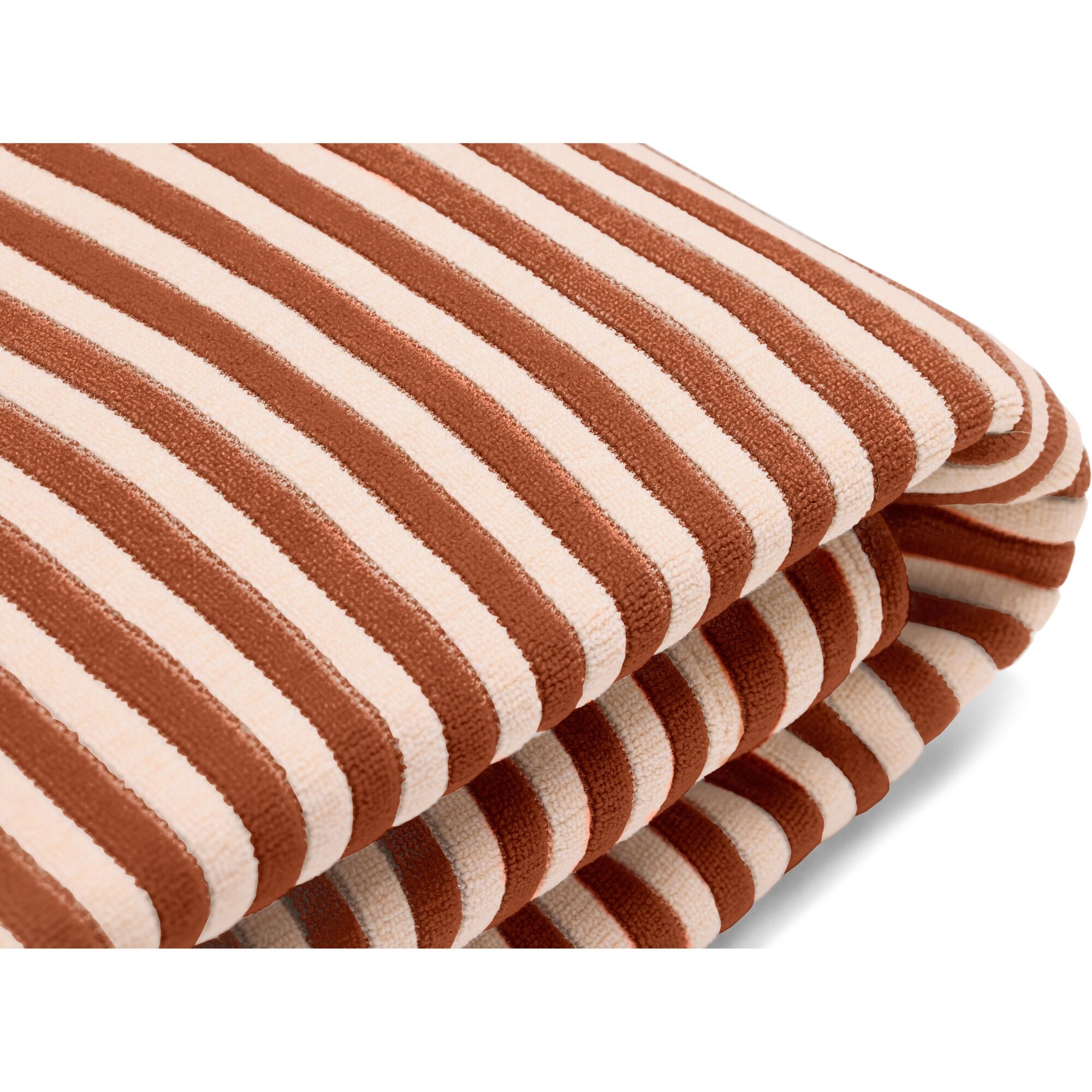 Couverture en Tissu Fin Original Cognac Crème