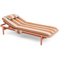Lit de Jour Sunbun Terracotta/Rayures Orange