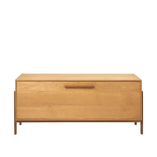Stack Top Display Cabinet Warm Oak