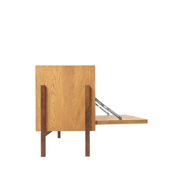 Stack Top Display Cabinet Warm Oak