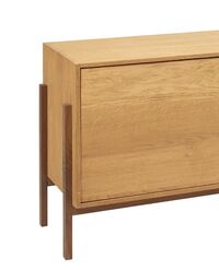 Stack Top Display Cabinet Warm Oak