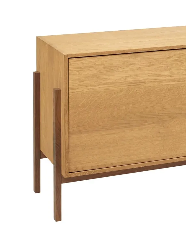 Stack Top Display Cabinet Warm Oak