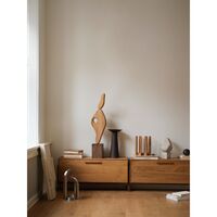 Stack Top Display Cabinet Warm Oak