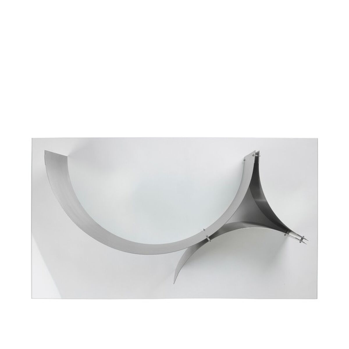 Curated Coffee Table Brushed Stainless Steel/ Glass