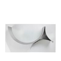 Curated Coffee Table Brushed Stainless Steel/ Glass