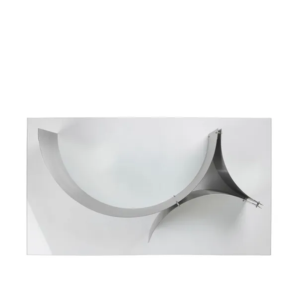 Curated Coffee Table Brushed Stainless Steel/ Glass