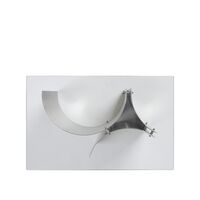 Curated Side Table Brushed Stainless Steel/ Glass